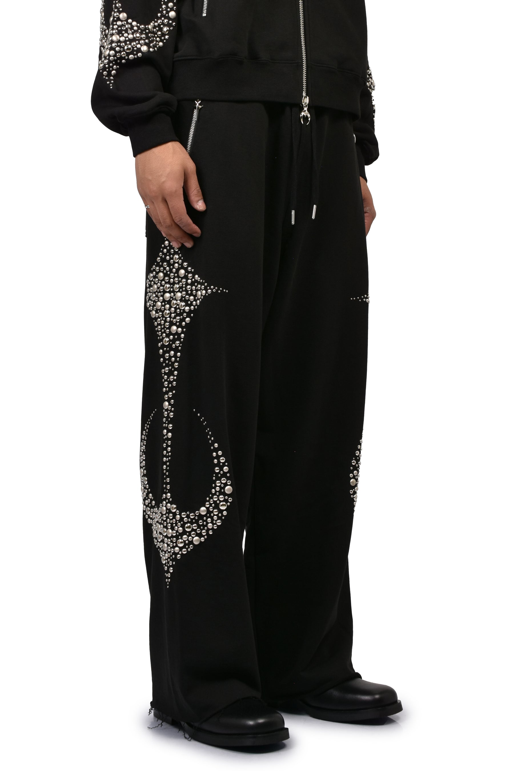IRON STEEL FOCUS SWEATPANTS / BLK