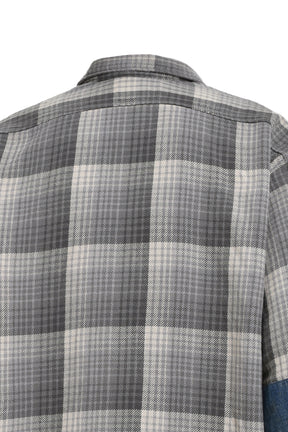 DELUXE FLANNEL SHIRTS REPAIRED / CHA GRY REPAIRED