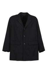 PIN STRIPE BEBOP JACKET / BLK