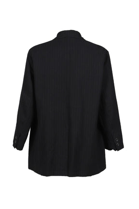 PIN STRIPE BEBOP JACKET / BLK