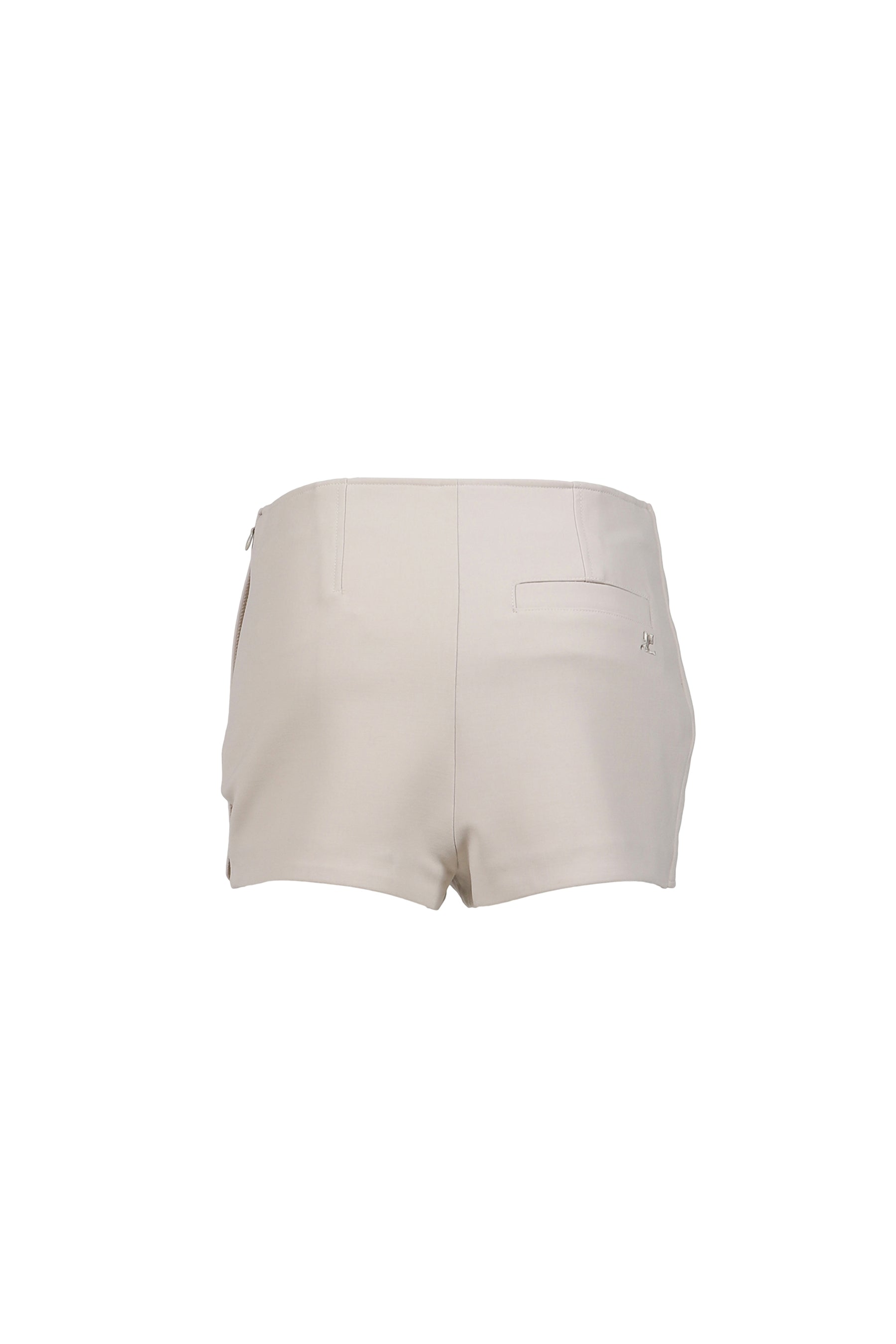 OBLIQUE POLYWOOL MINI SKORTS / CLAY
