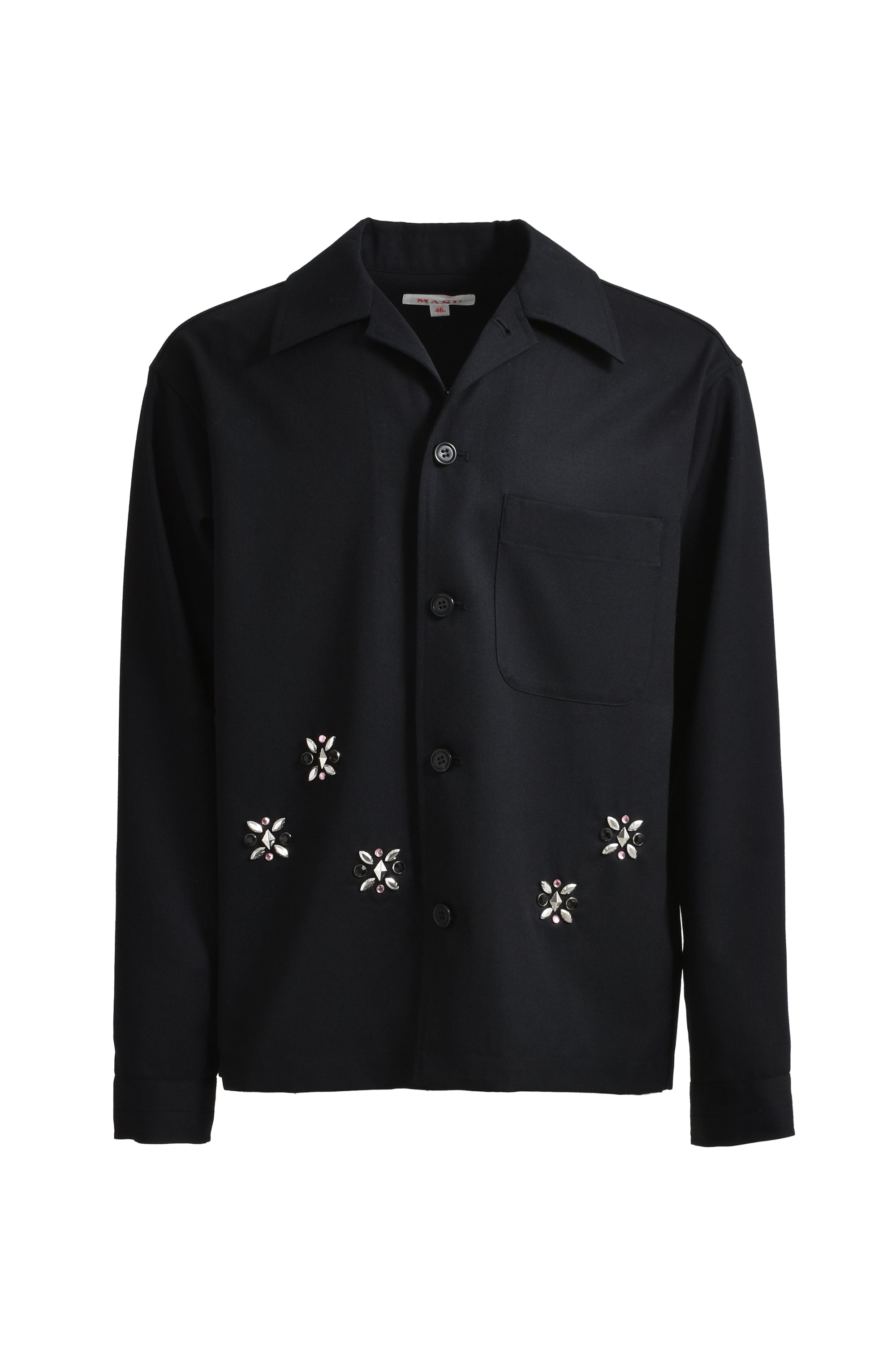 MASU エムエーエスユー FW24 STUDS SHIRT / BLK - NUBIAN