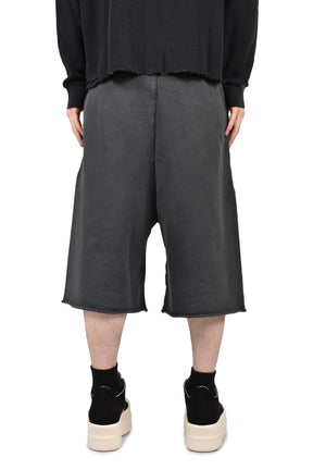 GOTH VINTAGE BAGGY FLEECE SHORTS / VINTAGE BLK
