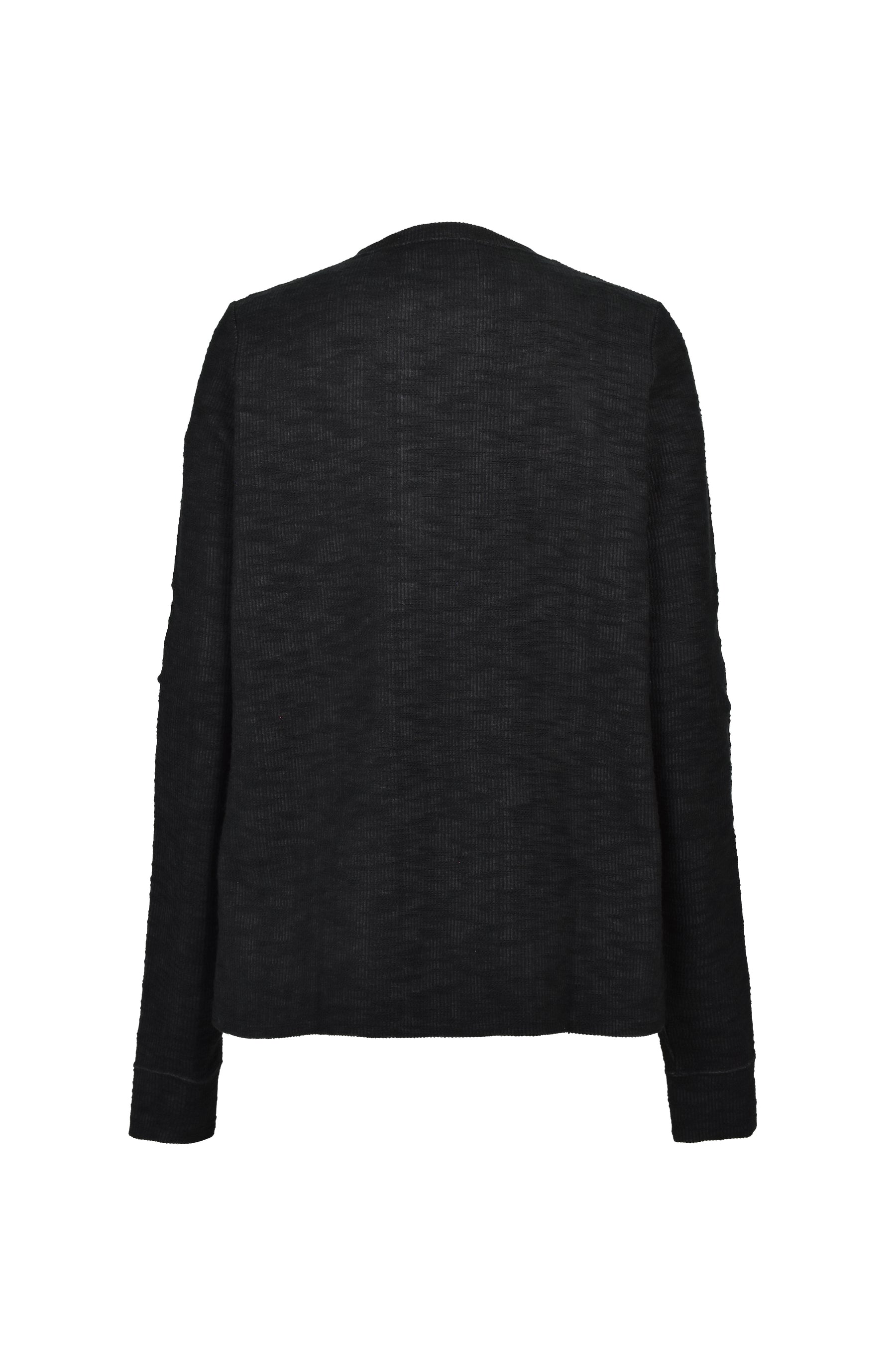 SLAB RIB L/S T / BLK