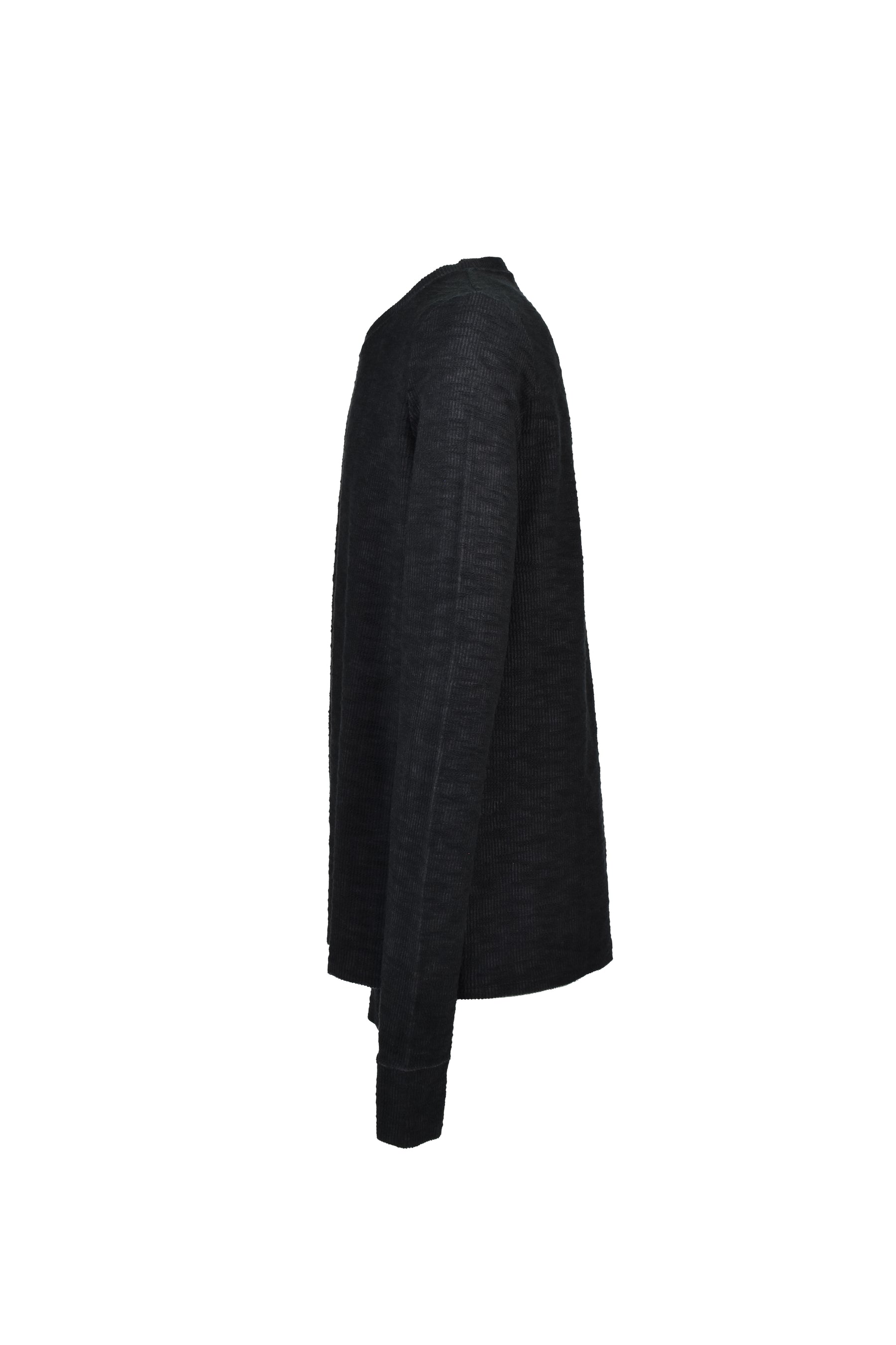 SLAB RIB L/S T / BLK