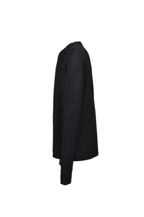 SLAB RIB L/S T / BLK
