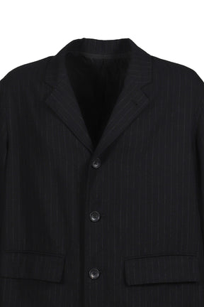 PIN STRIPE BEBOP JACKET / BLK