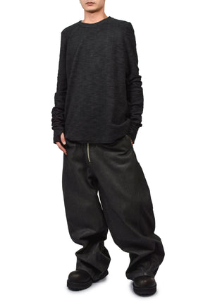 SLAB RIB L/S T / BLK