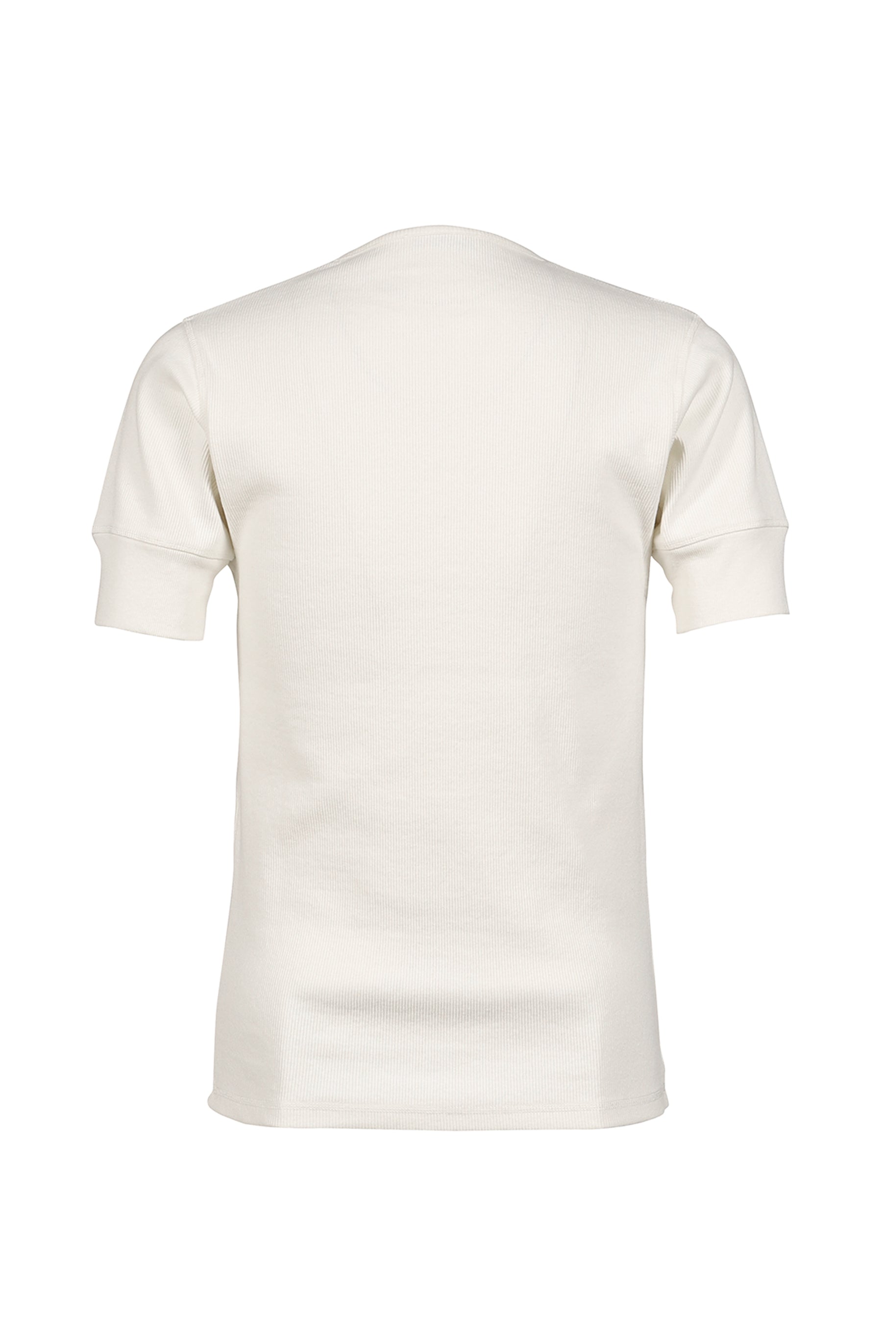 RIB HENLEY TOP / MILK