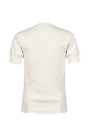 RIB HENLEY TOP / MILK