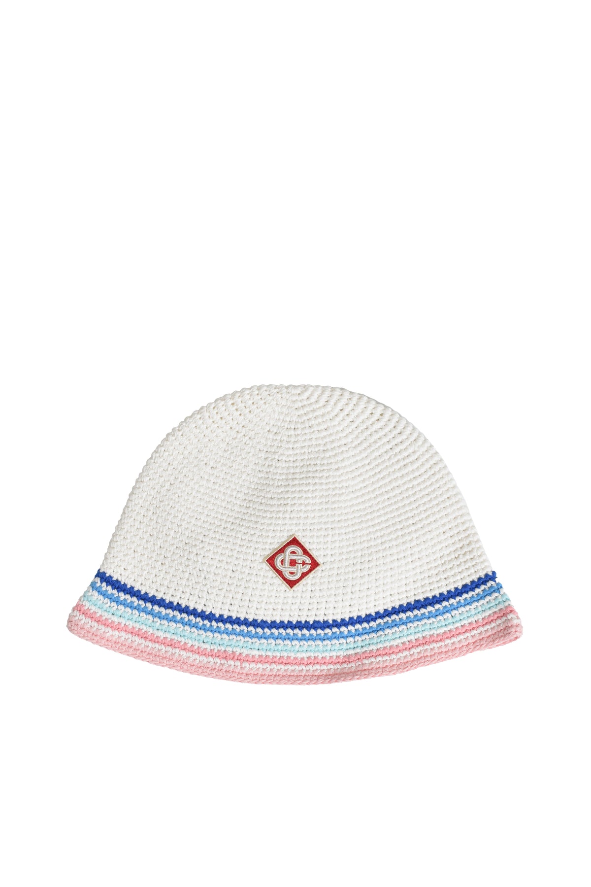 STRIPED CROCHET HAT / WHT