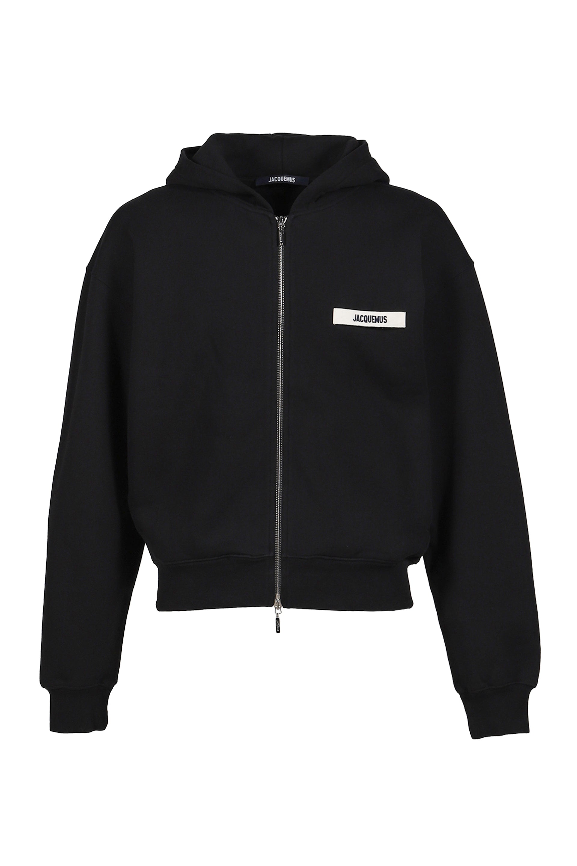 LE HOODIE ZIP GROS GRAIN / BLK
