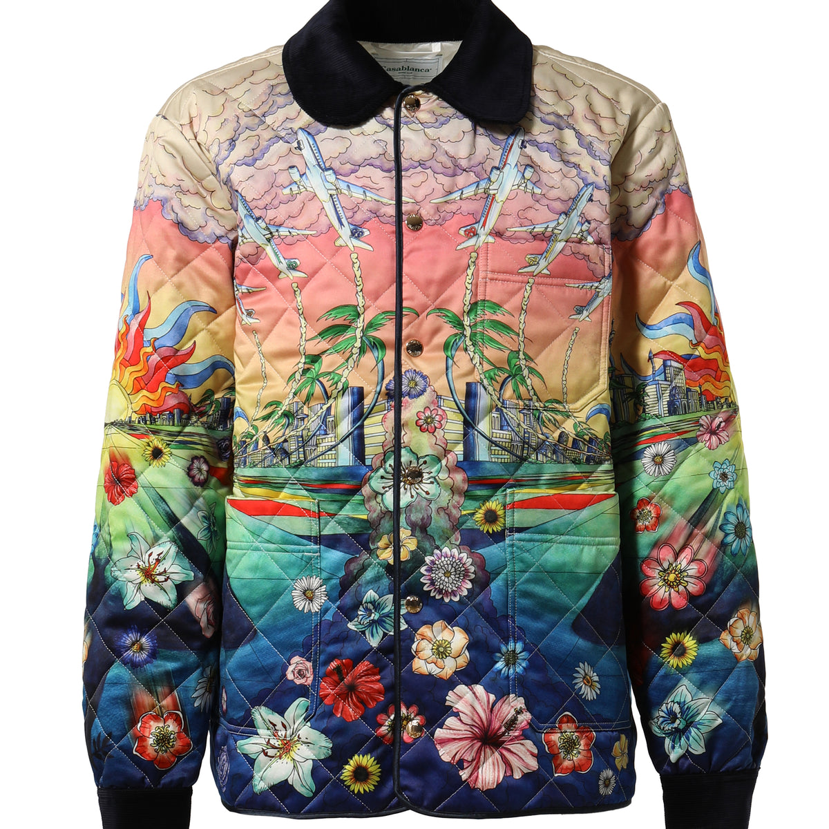 Casablanca カサブランカ FW23 PRINTED AND QUILTED HUNTING JACKET