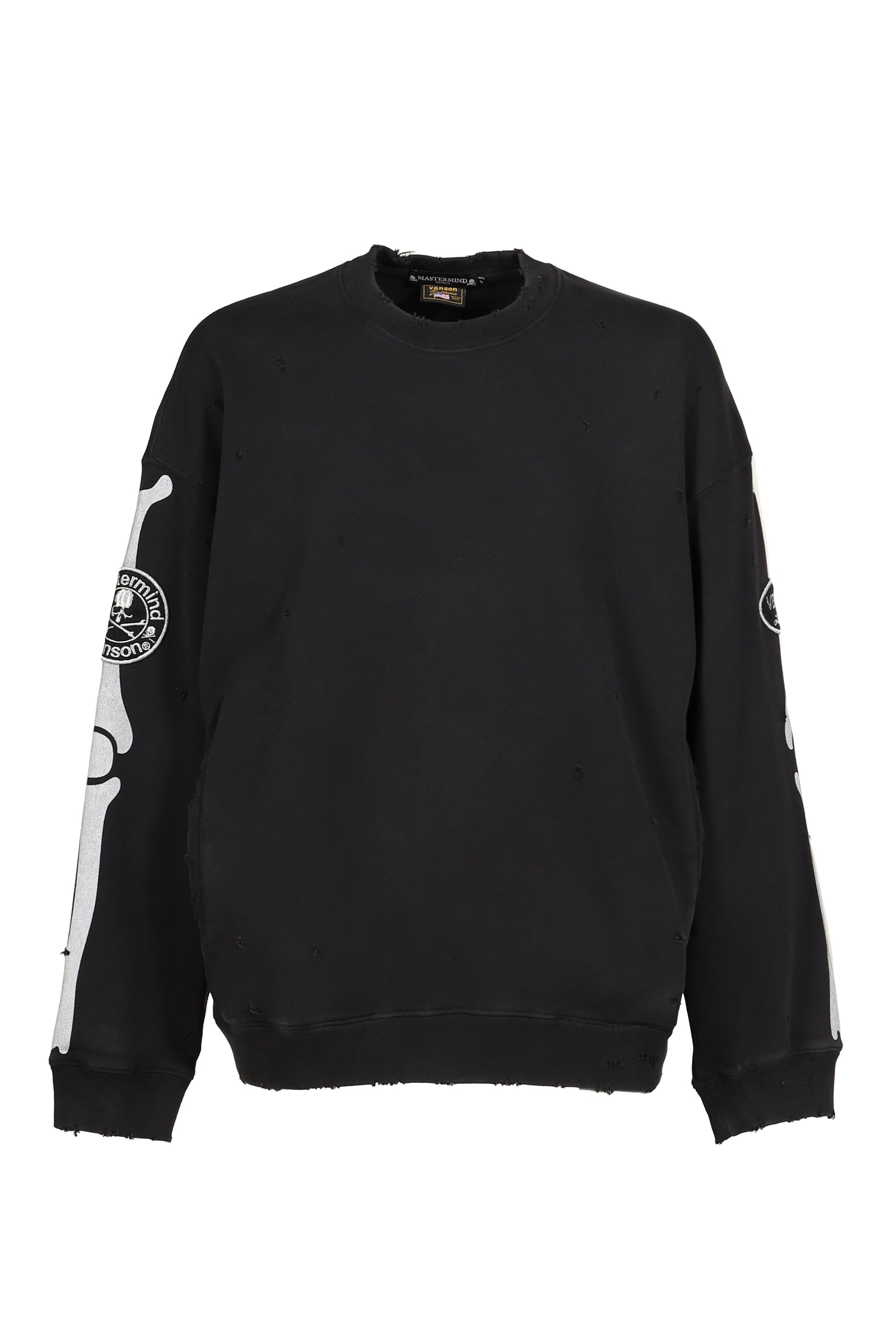 VANSON CREWNECK SWEATSHIRT BOXY FIT (DAMAGED) / BLK