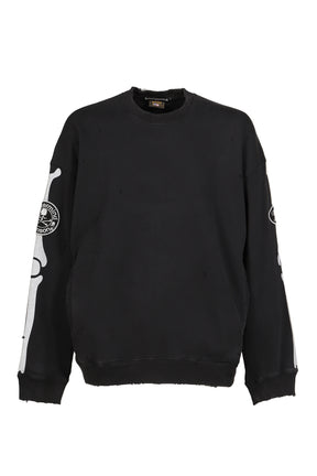 VANSON CREWNECK SWEATSHIRT BOXY FIT (DAMAGED) / BLK