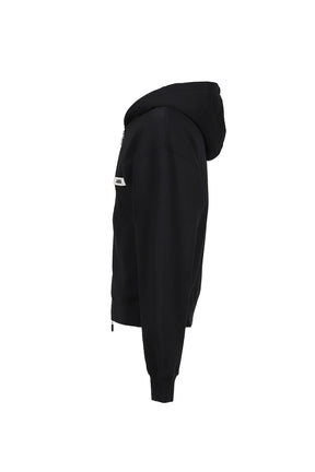 LE HOODIE ZIP GROS GRAIN / BLK