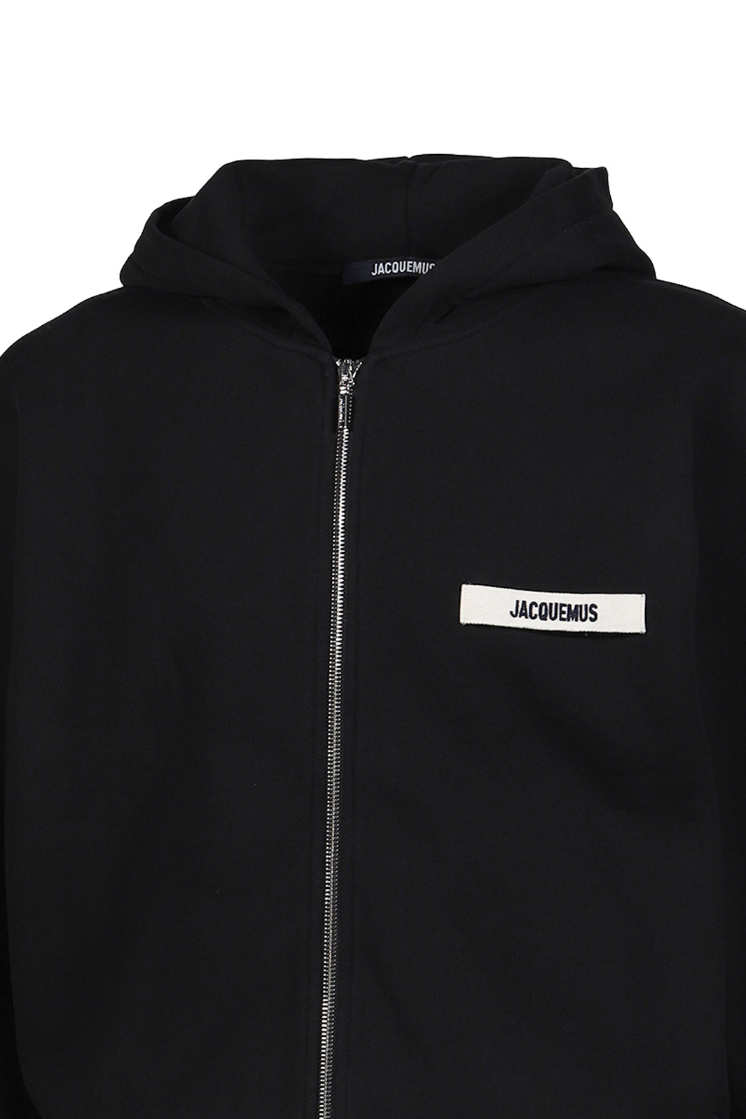 LE HOODIE ZIP GROS GRAIN / BLK