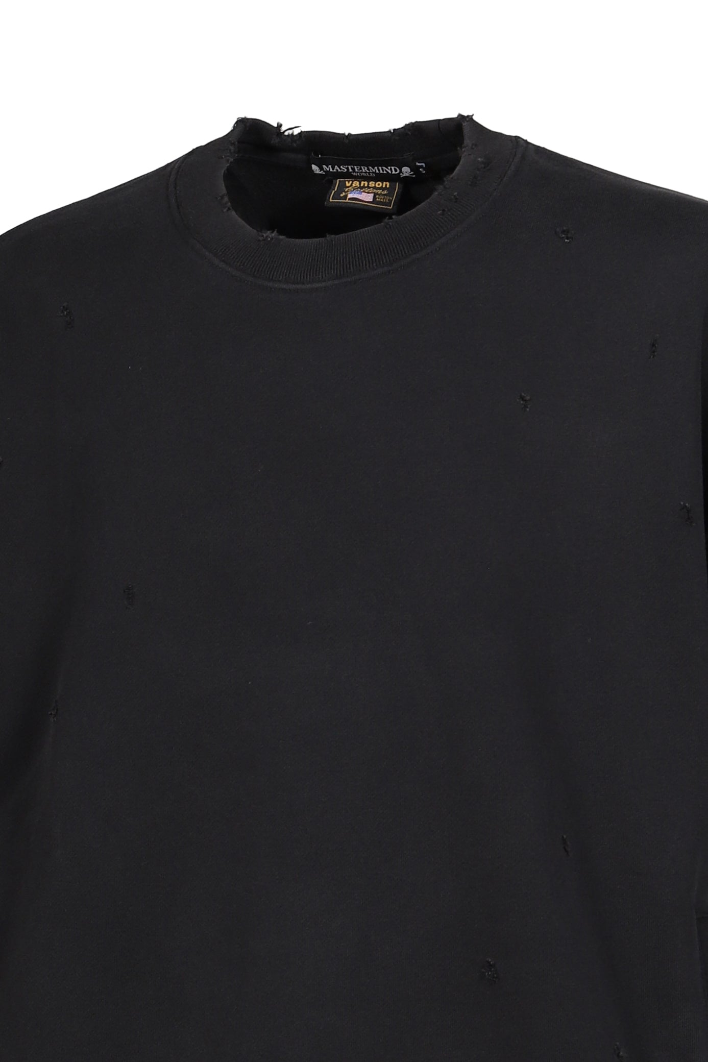 VANSON CREWNECK SWEATSHIRT BOXY FIT (DAMAGED) / BLK