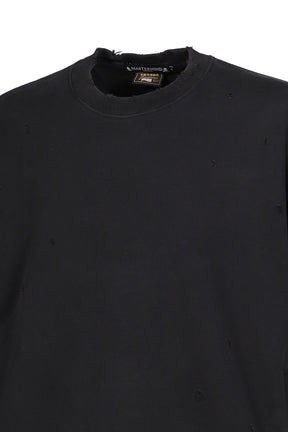 VANSON CREWNECK SWEATSHIRT BOXY FIT (DAMAGED) / BLK