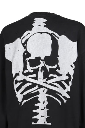 VANSON CREWNECK SWEATSHIRT BOXY FIT (DAMAGED) / BLK