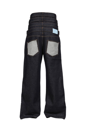 4 WAIST DENIM JEANS (EXCLUSIVE) / RAW IND