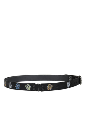 FINESSE PUP PRINT BELT / BLK
