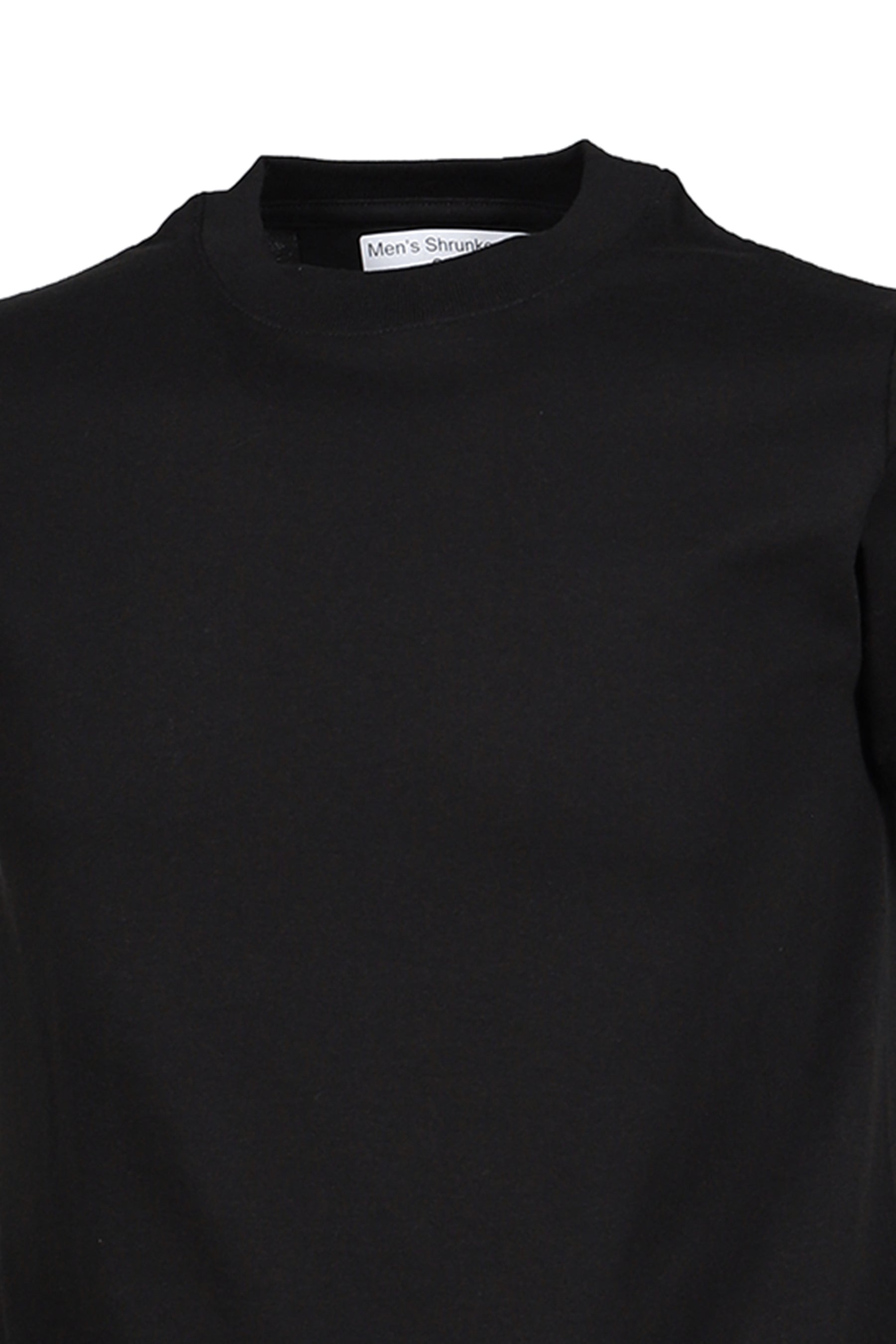 BLACK SHRUNKEN US COTTON T-SHIRT / BLK