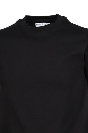 BLACK SHRUNKEN US COTTON T-SHIRT / BLK