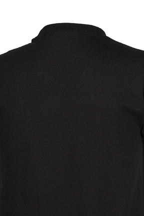 BLACK SHRUNKEN US COTTON T-SHIRT / BLK