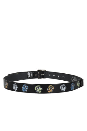 FINESSE PUP PRINT BELT / BLK