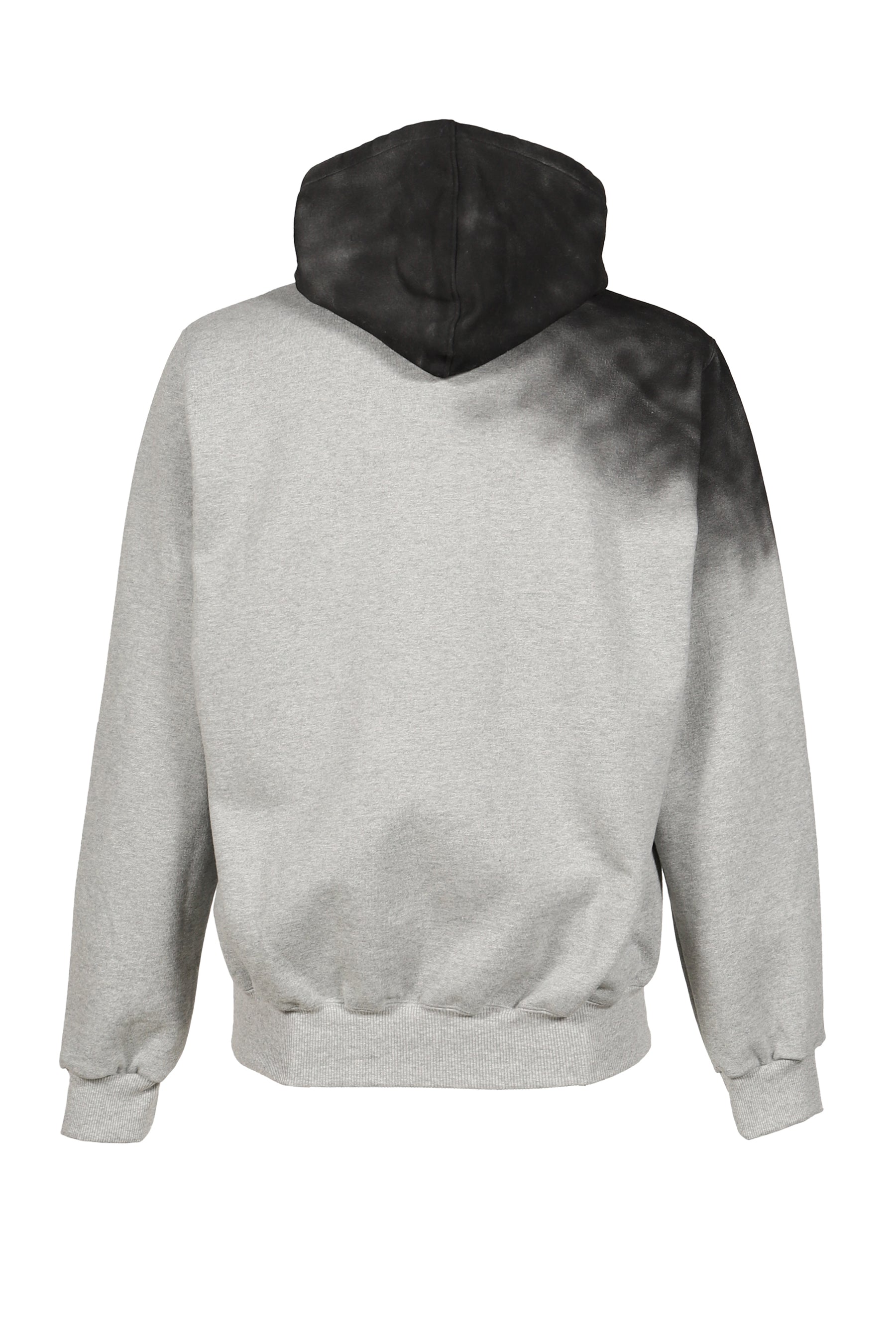 EXHAUST STAINED HOODIE / GRY