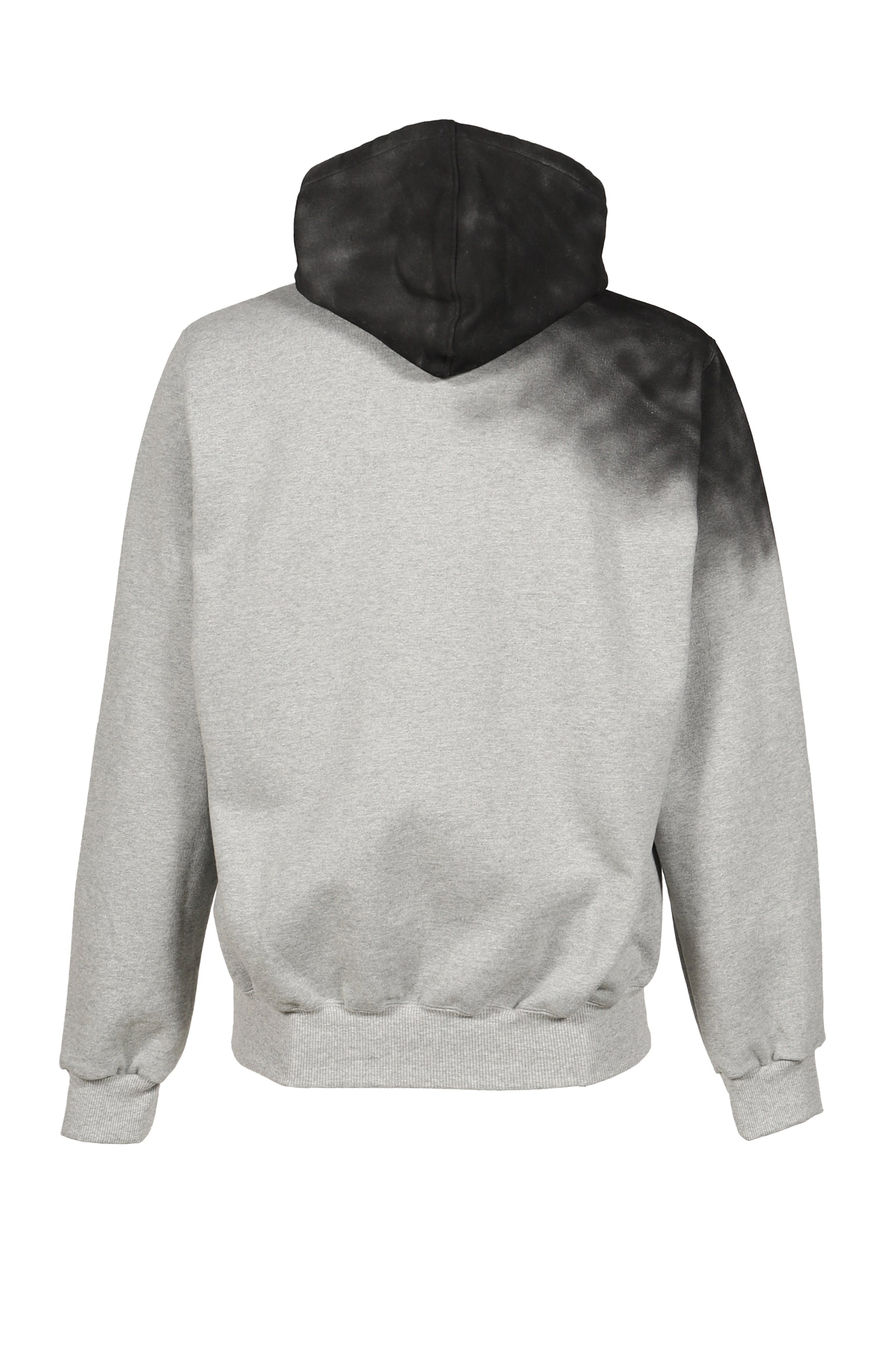 EXHAUST STAINED HOODIE / GRY