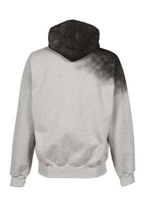 EXHAUST STAINED HOODIE / GRY