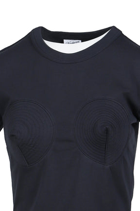 BULLET BRA T SHIRT KNIT / BLK