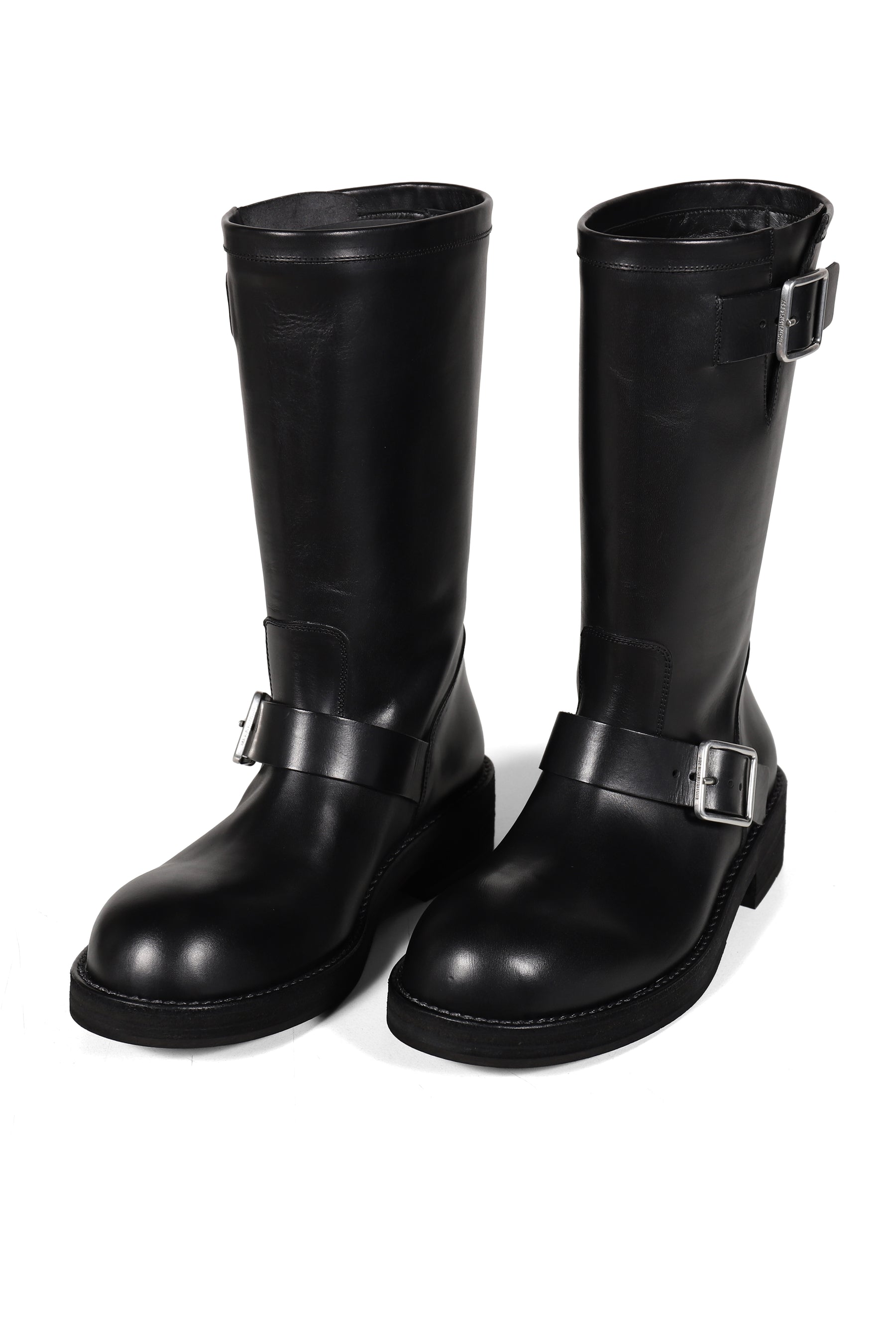 SARITH ENGINEER BIKER BOOTS WITH BUCKLES  / BLK