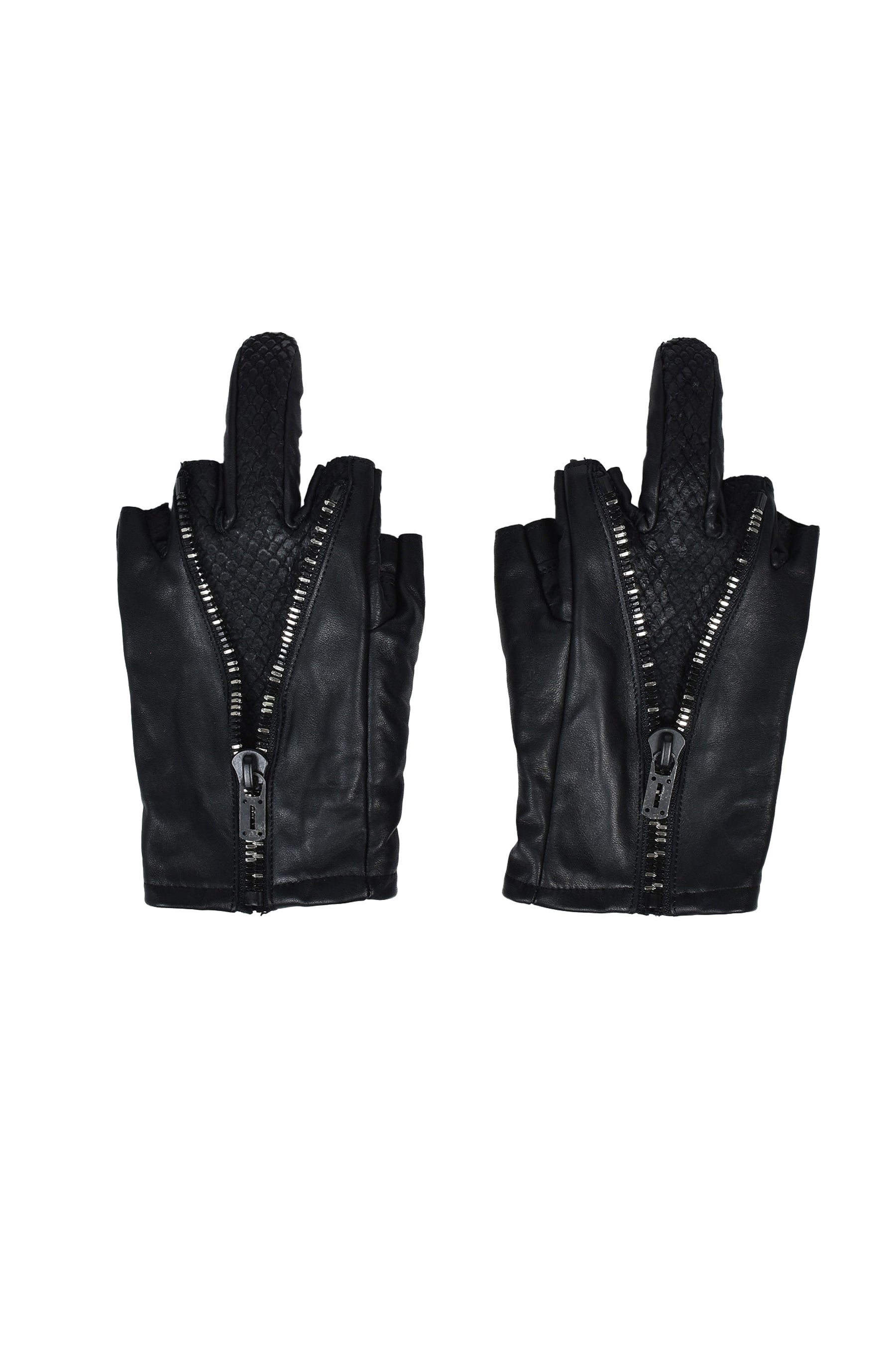 PYTHON×HORSE LEATHER GLOVES (20TH EXCLUSIVE) / BLK