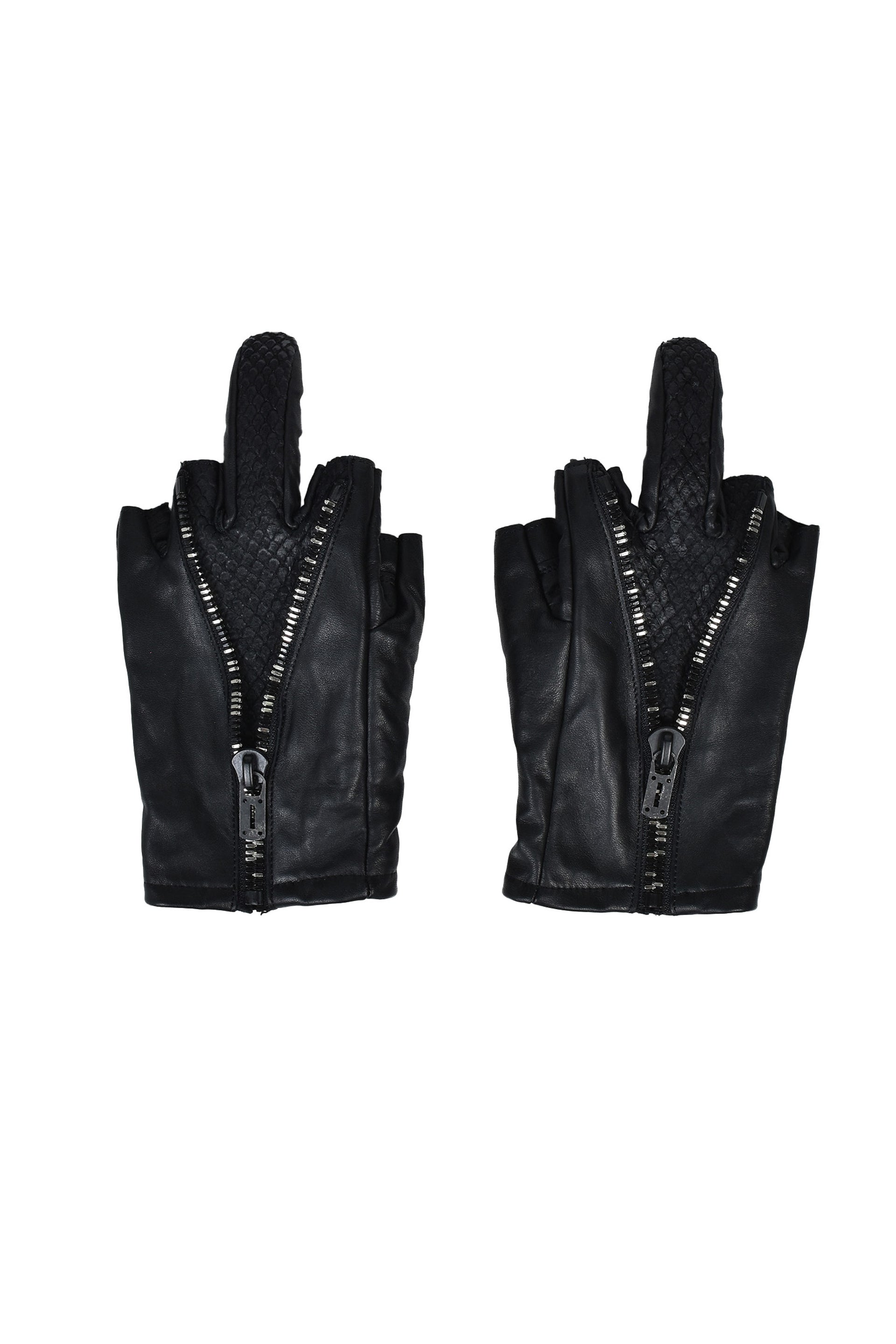 PYTHON×HORSE LEATHER GLOVES (20TH EXCLUSIVE) / BLK