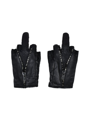 PYTHON×HORSE LEATHER GLOVES (20TH EXCLUSIVE) / BLK