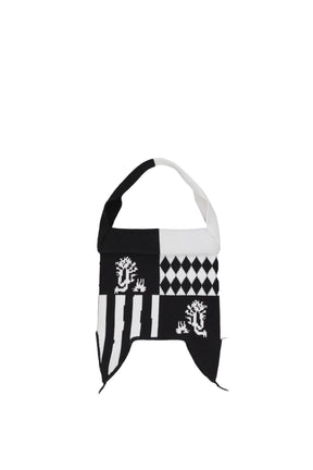KNITTED BAG / BLK/WHT