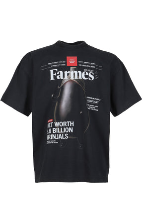 FARMES MAGAZINE COVER T-SHIRT / BLK