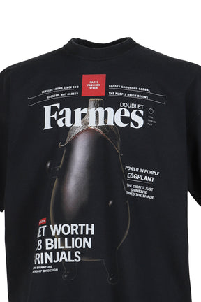 FARMES MAGAZINE COVER T-SHIRT / BLK