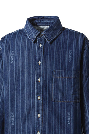 LA CHEMISE BOULANGER / PRINT BLU STRIPE