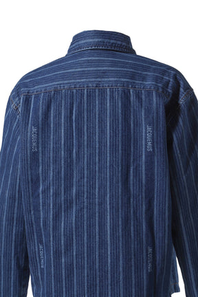 LA CHEMISE BOULANGER / PRINT BLU STRIPE