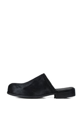 UNBORN CALF MULE / BLK