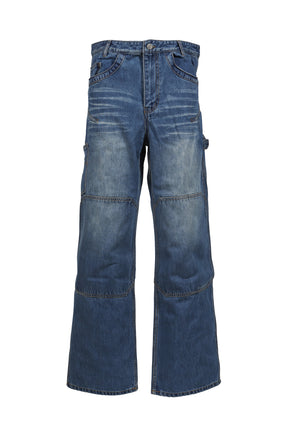 ENDRICK DAMAGED DENIM PANTS / LT. BLU 