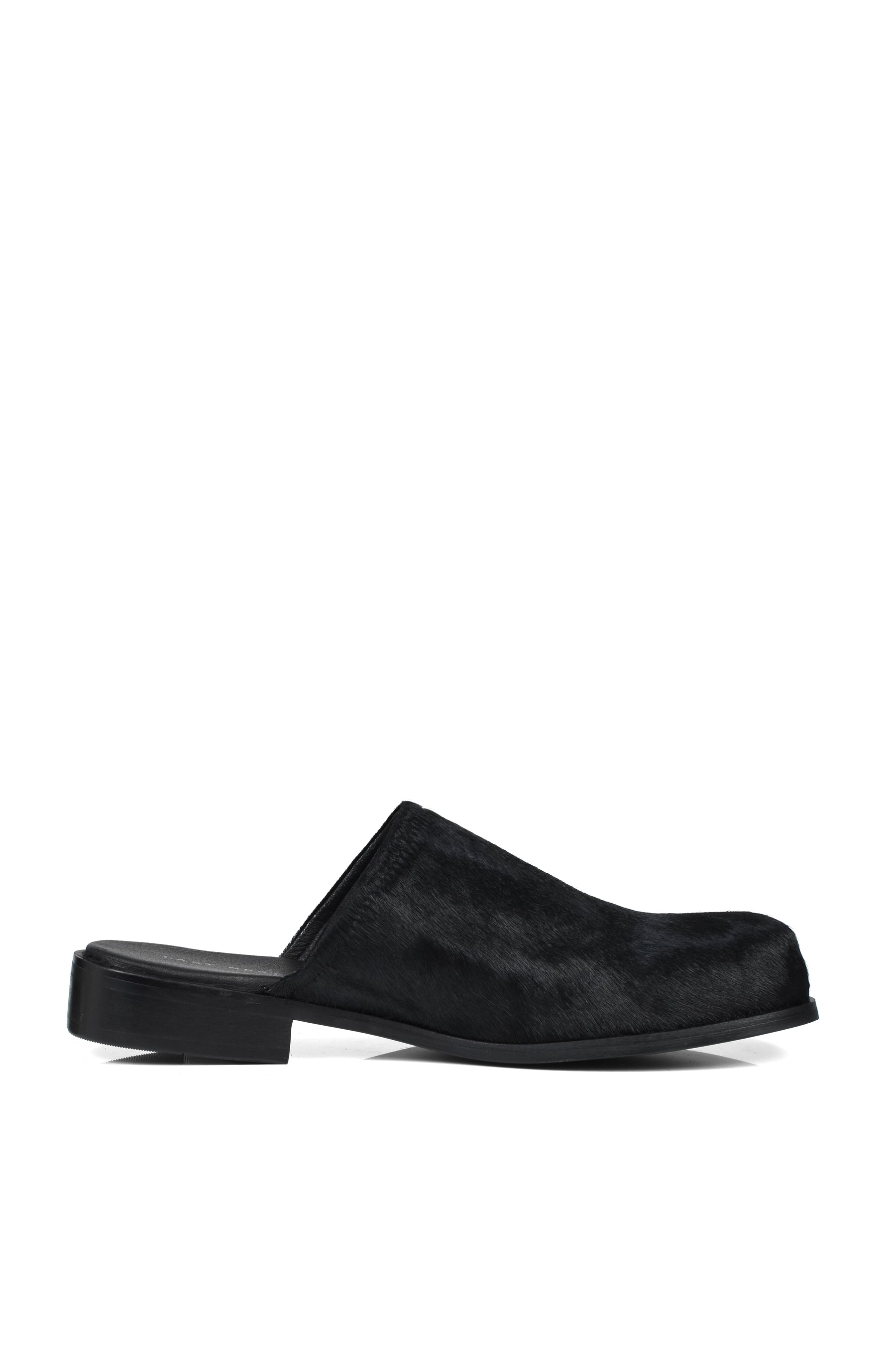 UNBORN CALF MULE / BLK