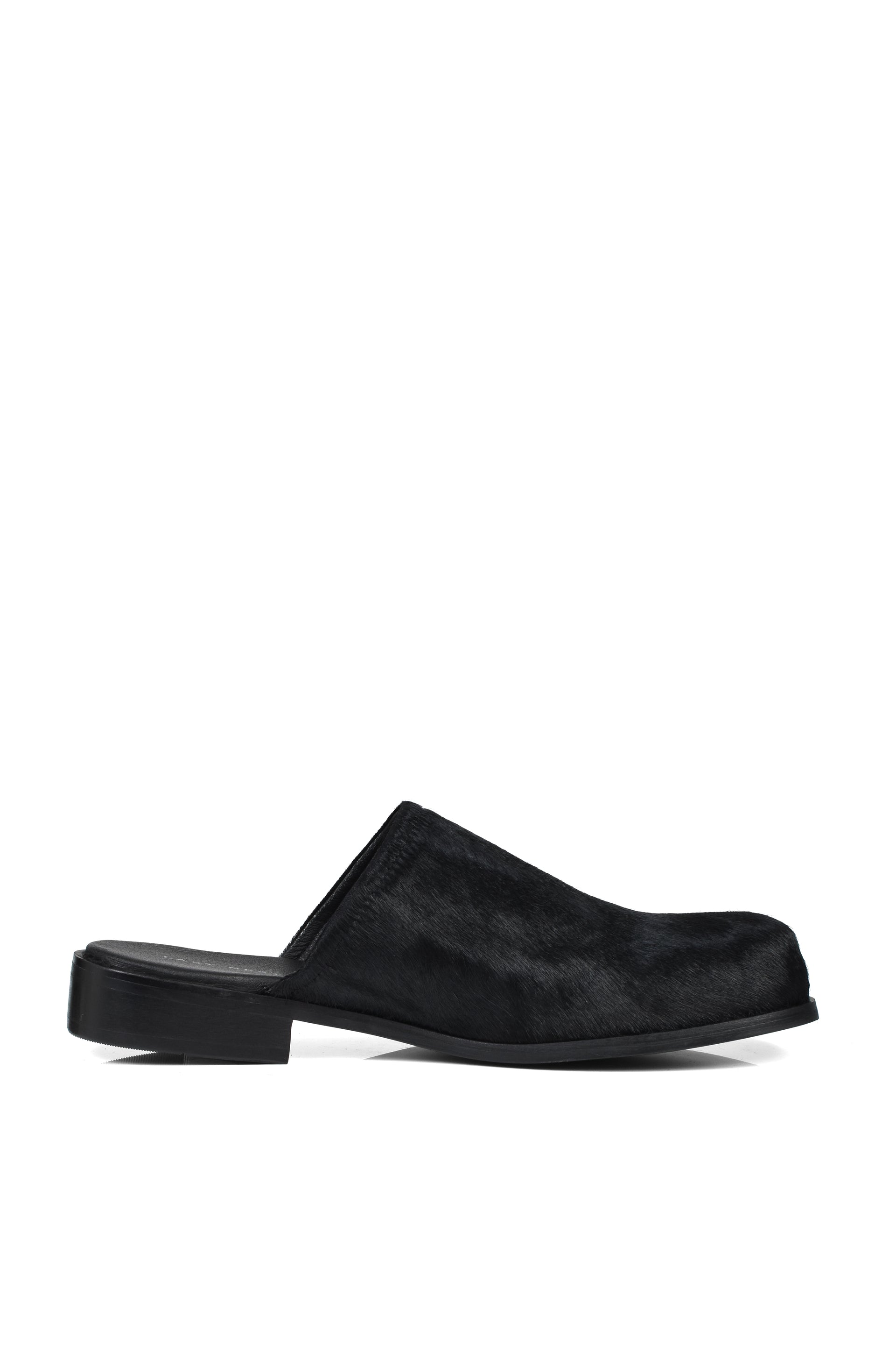 UNBORN CALF MULE / BLK