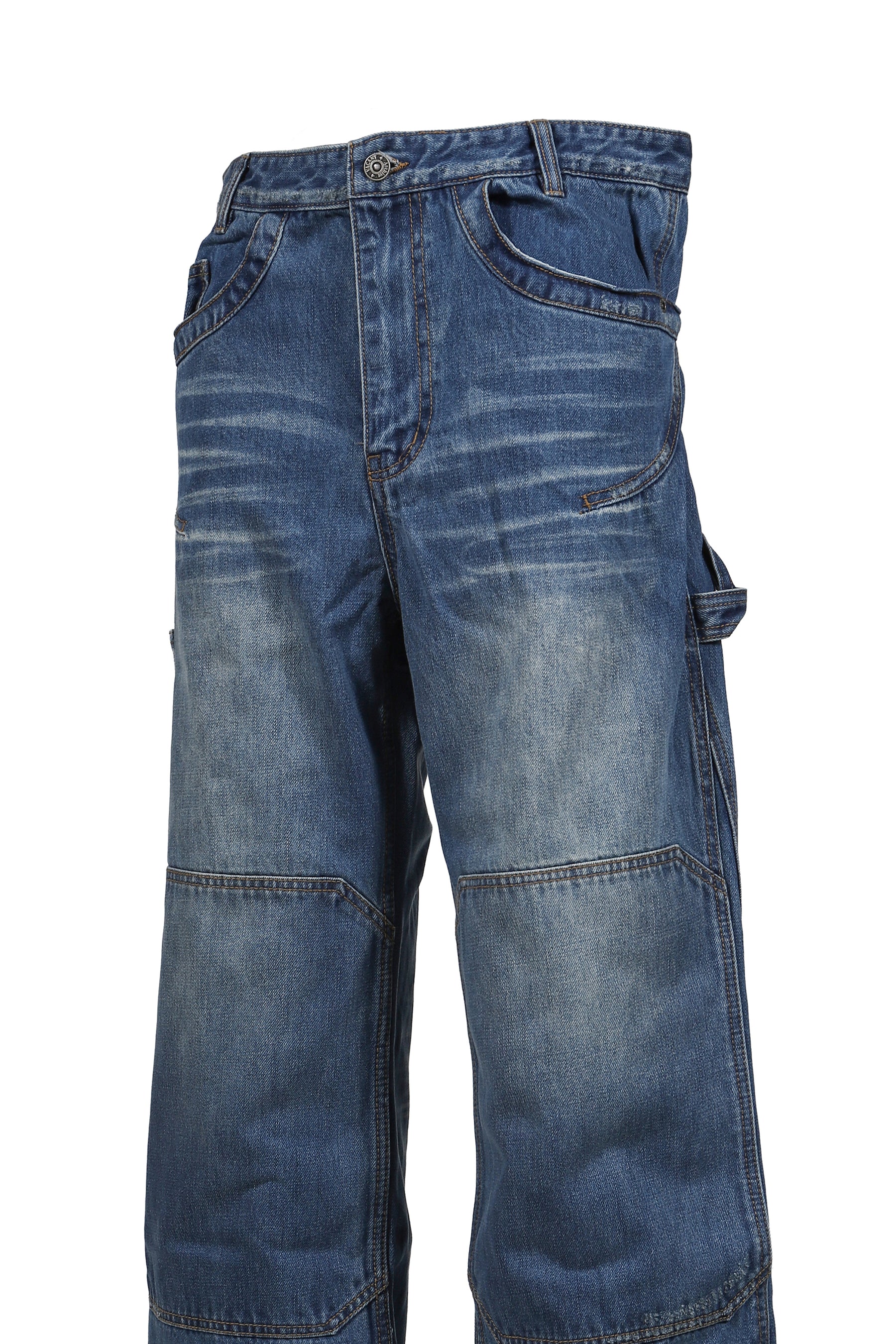 ENDRICK DAMAGED DENIM PANTS / LT. BLU 