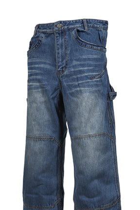 ENDRICK DAMAGED DENIM PANTS / LT. BLU 