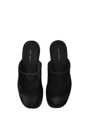 UNBORN CALF MULE / BLK